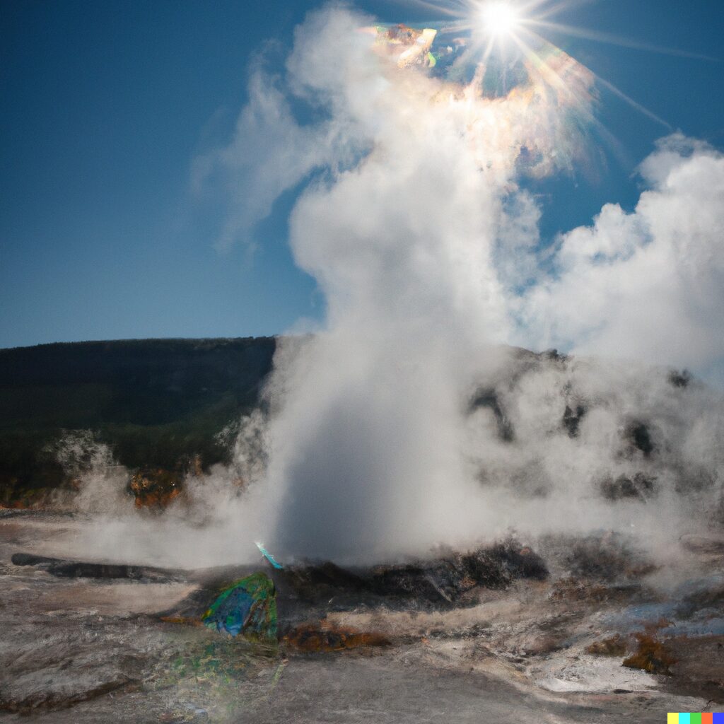 What are geysers and how do they form?